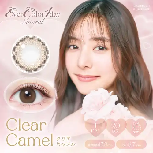 クリアキャメル Clear Camel EverColor 1day Natural エバーカラー ワンデー ナチュラル  20枚入